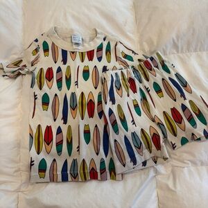 Hanna Andersson Multicolor Surfboard Kids Pajama Set